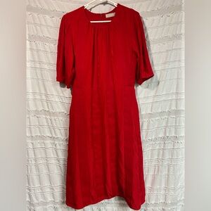 Everlane The City Stripe Ruched dress